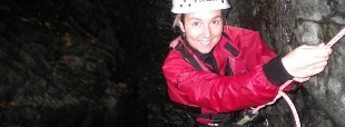 Not everyone like to jump on a Lake District canyoning session.  So we do lower people quite often.